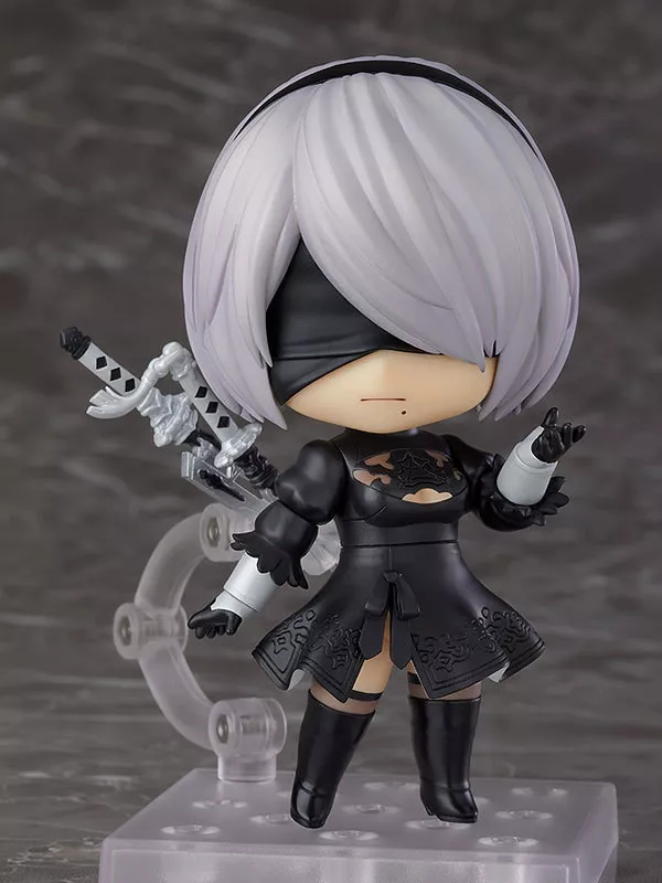 Action Figure Nendoroid Anime 10cm nier: automata nier automata 2b yorha no.2 tipo b figura de ação brinquedos coleção boneca presente de natal com caixa 2