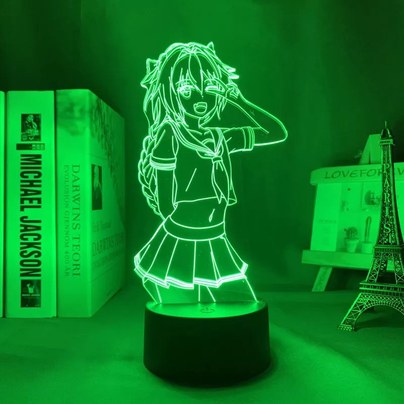 1018556250 Luminária fate/apocrypha astolfo, para quarto, presente, luz noturna, anime, waifu, lâmpada de mesa 3d