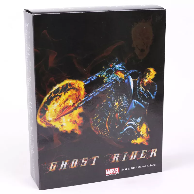 1054897159 Action Figure Marvel Motoqueiro Fantasma Ghost Rider johnny blaze pvc figura de ação collectible modelo brinquedo