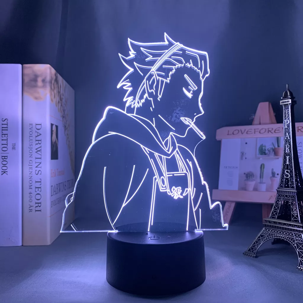 1071524592 Luminária Haikyuu luz de noite keishin para decoração de quarto, luz noturna para crianças, presente de aniversário e mangá, lâmpada 3d