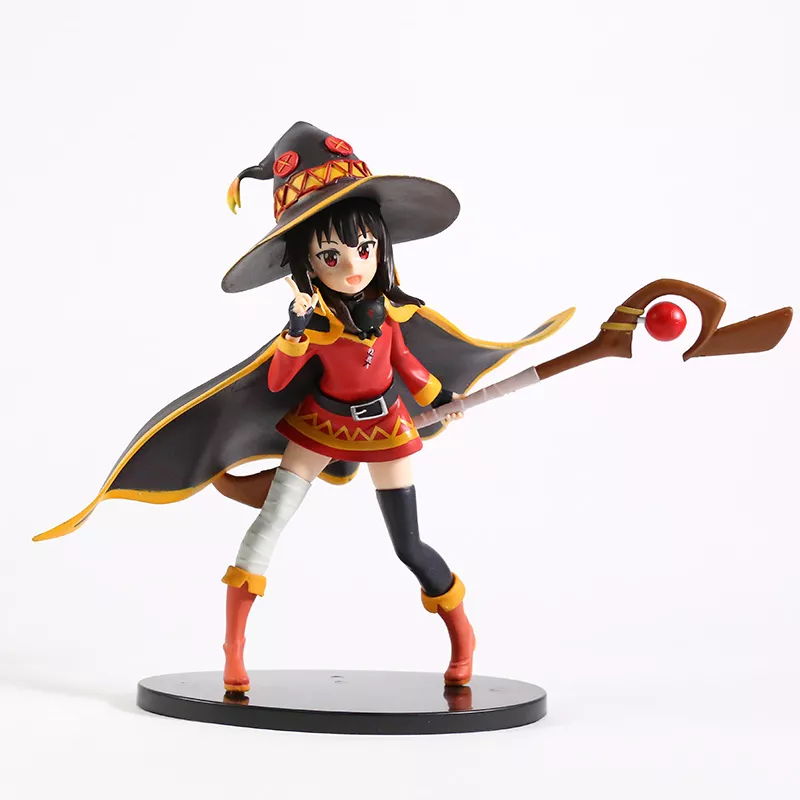 1106729885 Action Figure Anime Konosuba! Legend of crimson megumin pvc figura collectible modelo de brinquedo