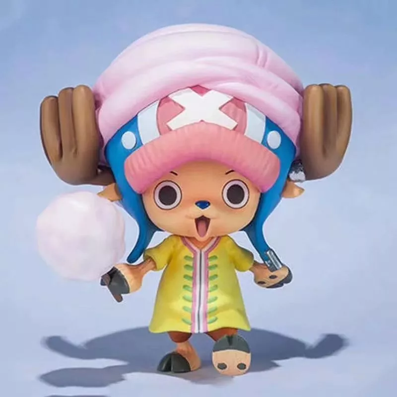 Action Figure Anime One Piece tony chopper 6cm, figura de ação de algodão com caixa 2