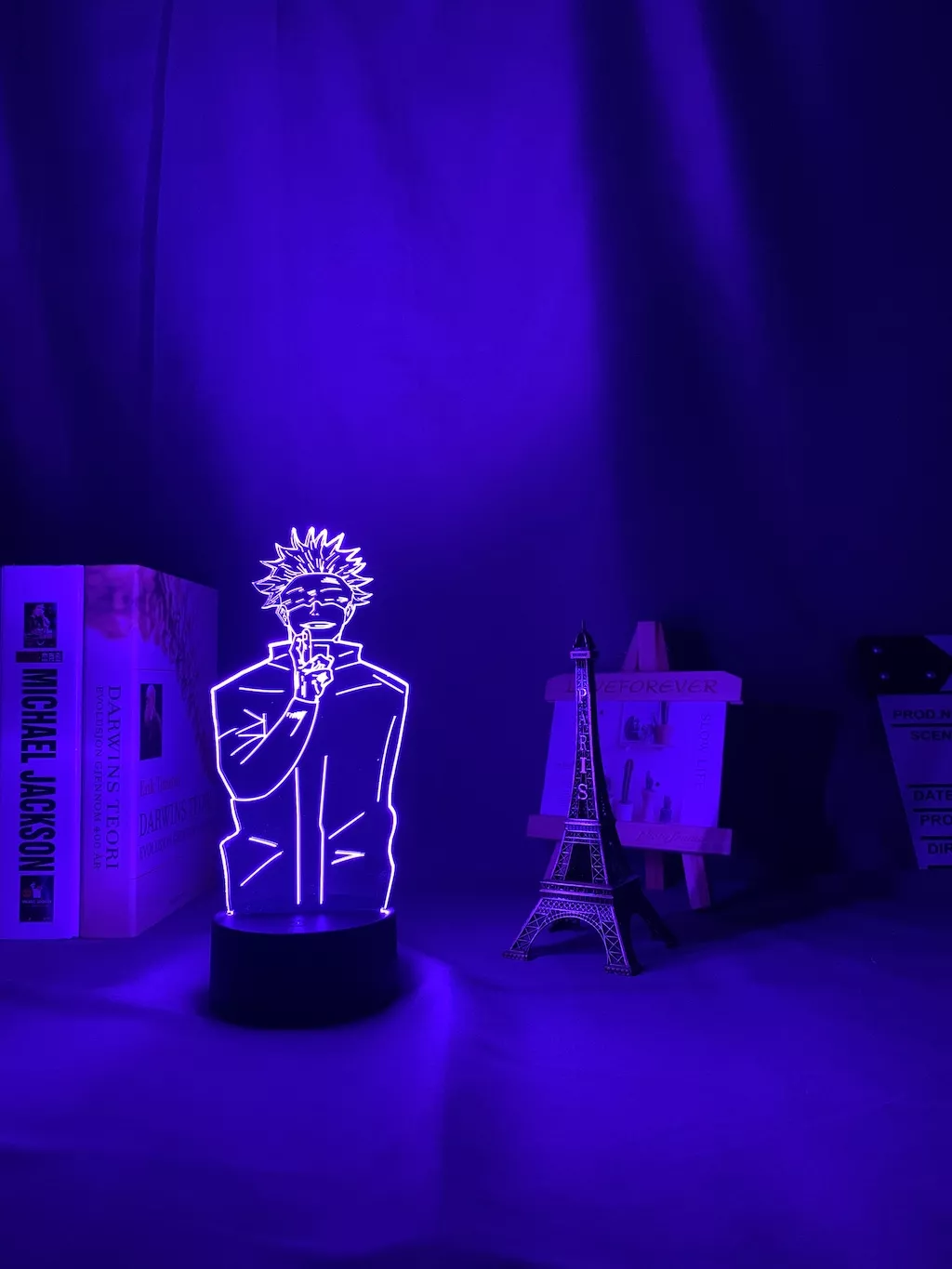 1179980160 Luminária Jujutsu Kaisen Anime lâmpada noturna led para decoração do quarto, luz noturna led para decoração de aniversário satsuper gojo