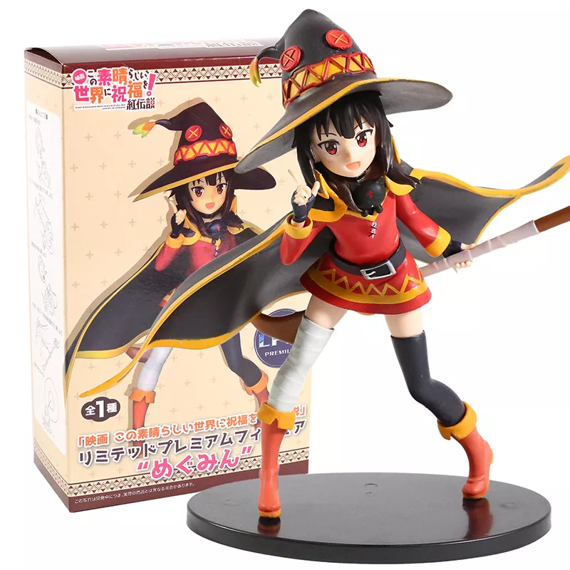 Action Figure Anime Konosuba! Legend of crimson megumin pvc figura collectible modelo de brinquedo 1