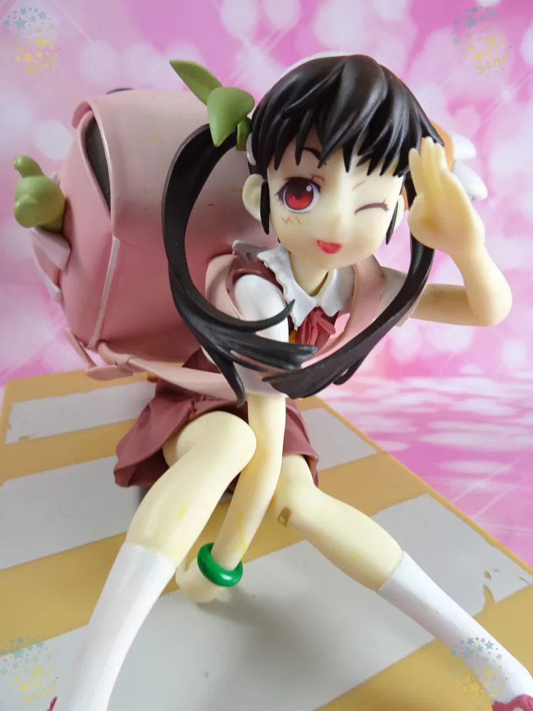 Action Figure Anime Hachikuji Mayoi 13cm desenhos animados japoneses boneca figura de ação 2