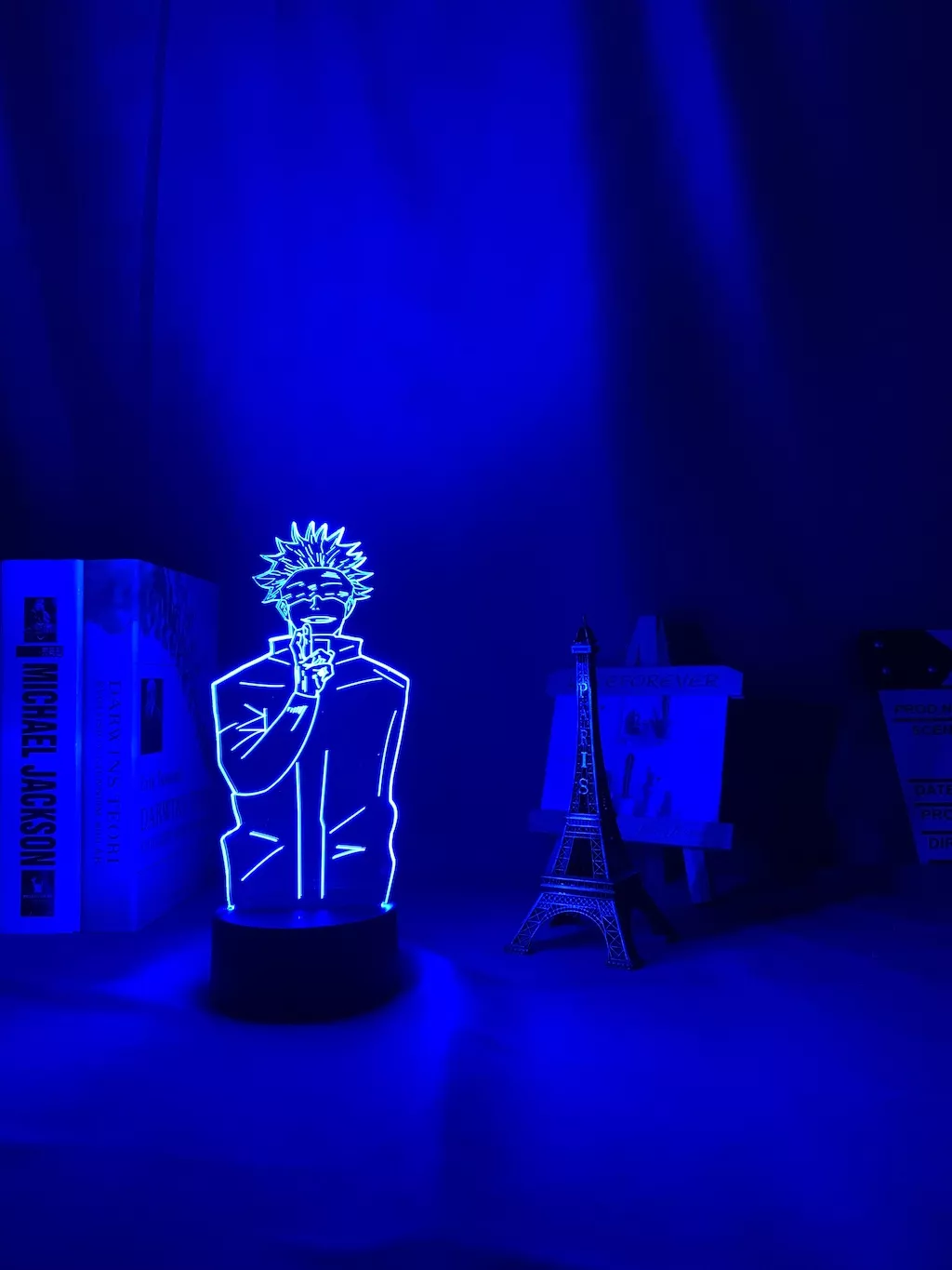 1208950399 Luminária Jujutsu Kaisen Anime lâmpada noturna led para decoração do quarto, luz noturna led para decoração de aniversário satsuper gojo