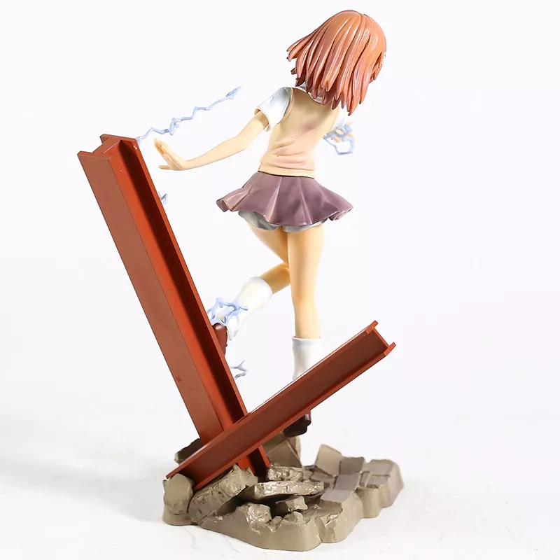 1238694272 Action Figure Anime A Certain Scientific Railgun misaka mikoto 1/7 escala figura de pvc modelo colecionável