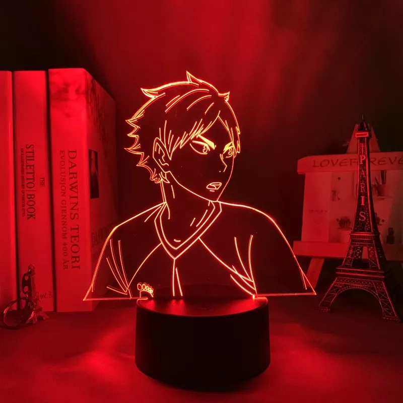 1248450710 Luminária Haikyuu luz noturna para decoração de quarto eita, semi-iluminação para crianças, presente de aniversário, lâmpada 3d de mangá