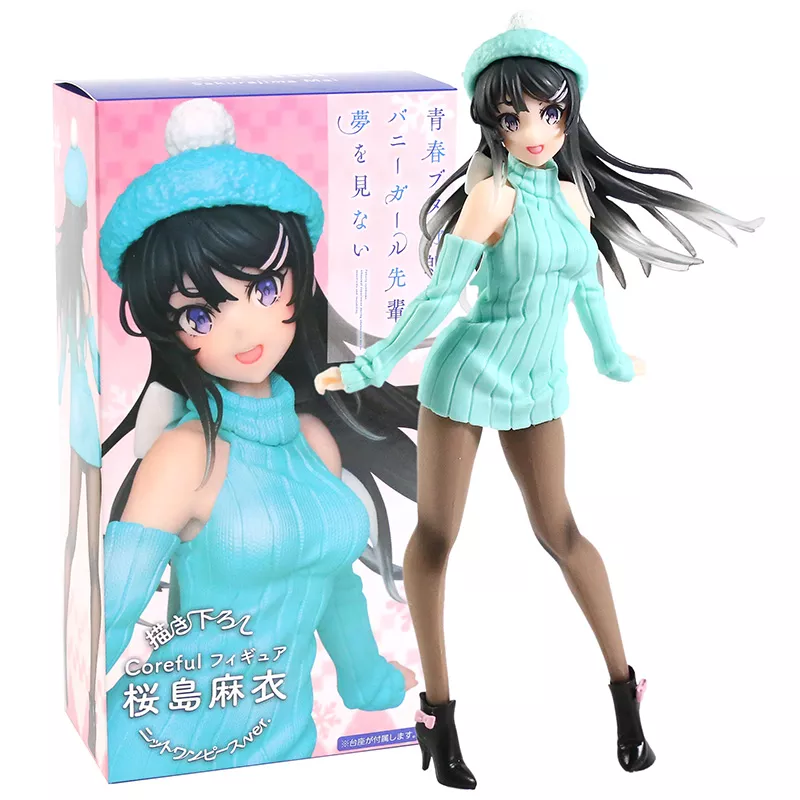 Action Figure Anime Seishun buta yarou wa sakurajima mai ver. Figura collectible anime sexy beleza modelo de brinquedo 1