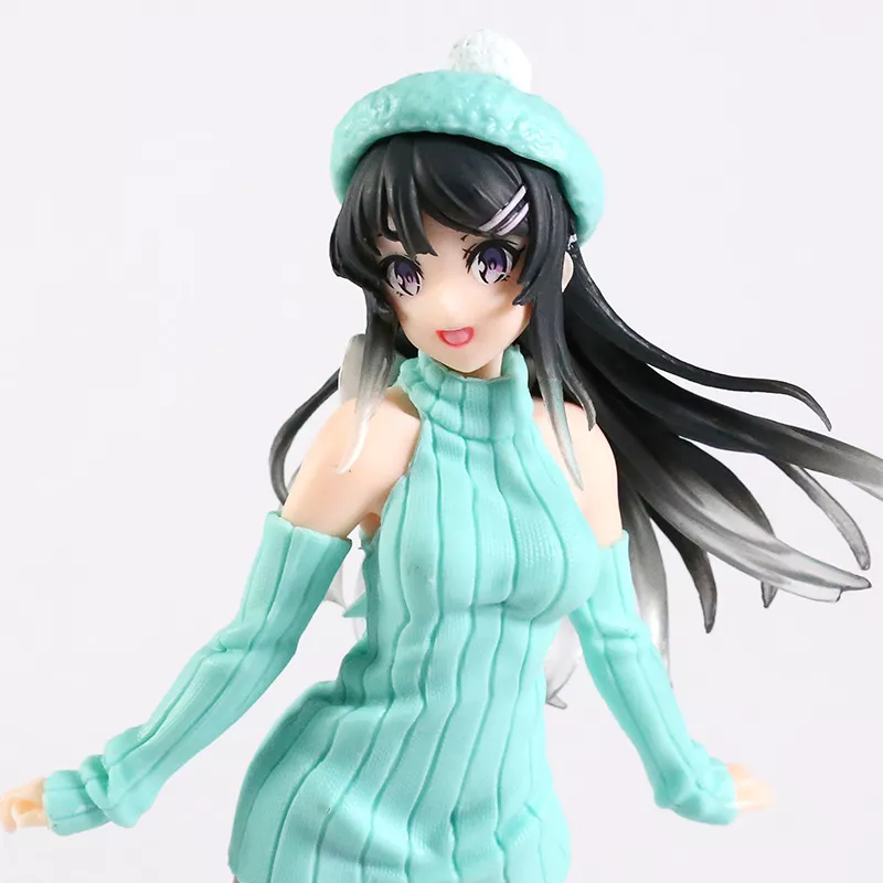 1257549429 Action Figure Anime Seishun buta yarou wa sakurajima mai ver. Figura collectible anime sexy beleza modelo de brinquedo