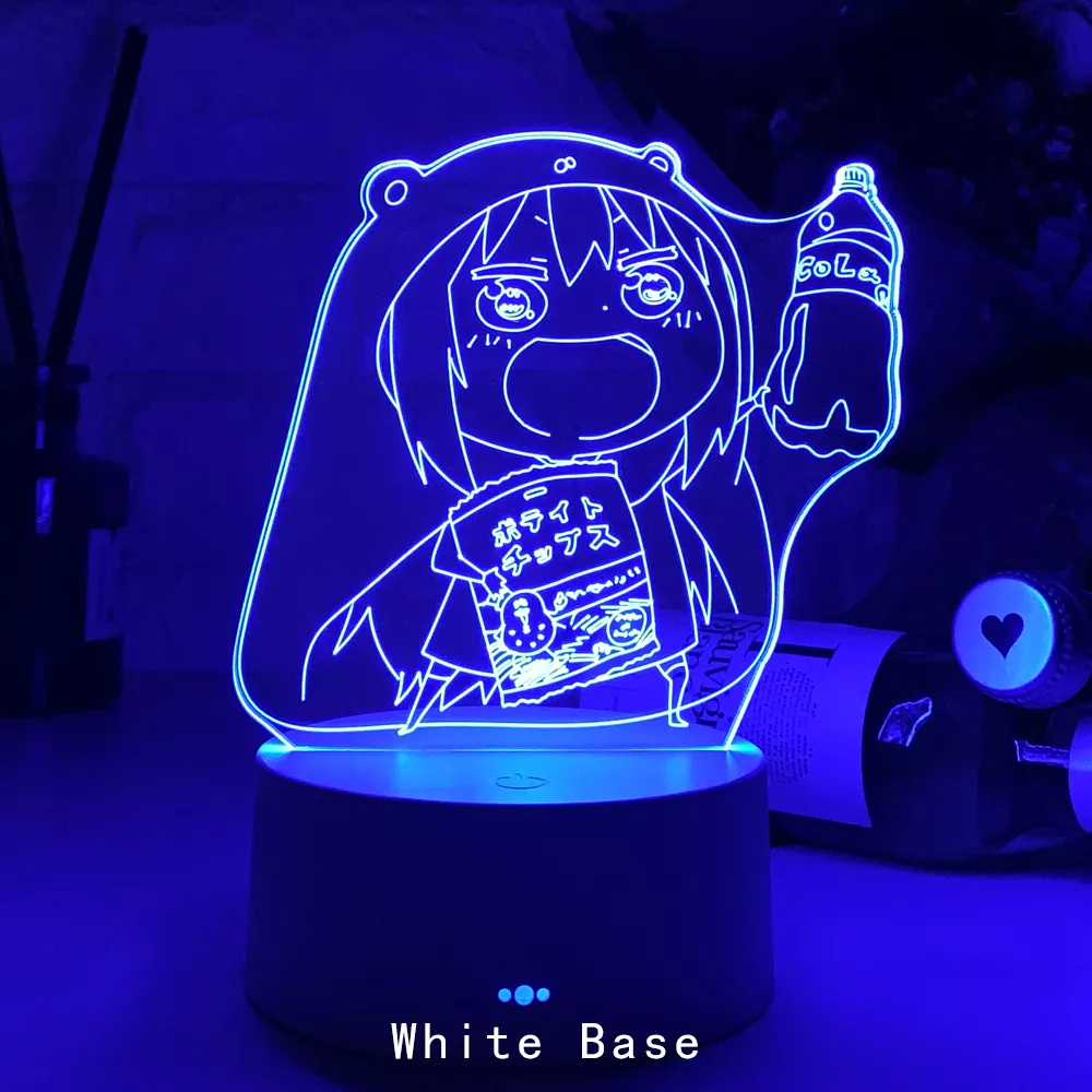 1266325790 Luminária Himouto Umaru-Chan acrílico 3d lâmpada anime decoração do quarto luz da noite crianças presente de aniversário quarto mesa luz led manga himouto