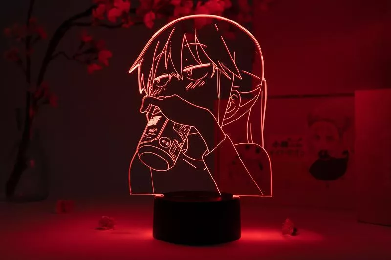 1294994012 Luminária Anime Miss Kobayashi Dragon Maid figura led night light para decoração do quarto presente aniversário lâmpada manga 3d luz