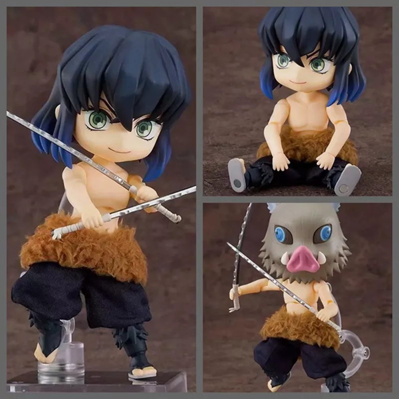 Action Figure Nendoroid Anime 10cm demon slayer hashibira inosuke 1361 figura de ação brinquedos coleção boneca presente natal com caixa 1