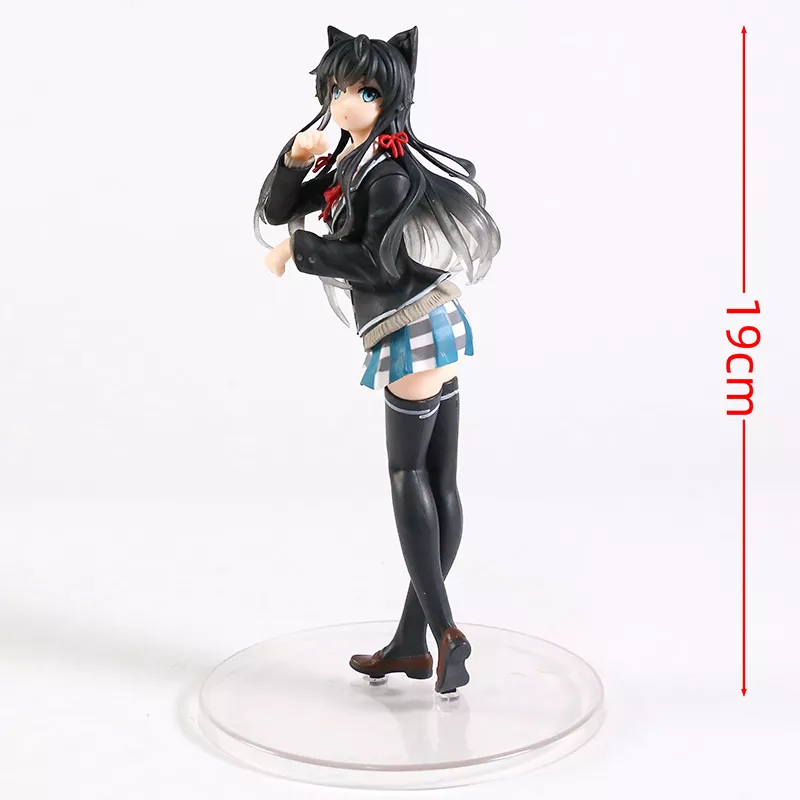 1318884461 Action Figure Anime My Romantic Teenage Comedy Snafu yukino yukinoshita gato orelha uniforme ver figura collectible anime sexy beleza modelo de brinquedo