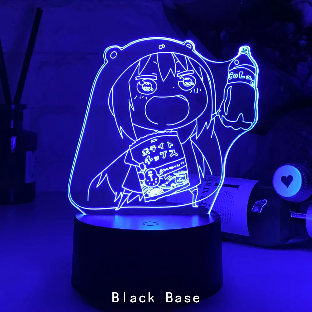 1336467511 Luminária Himouto Umaru-Chan acrílico 3d lâmpada anime decoração do quarto luz da noite crianças presente de aniversário quarto mesa luz led manga himouto