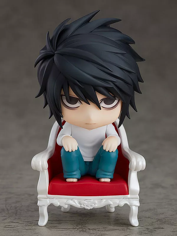 1343520487 Action Figure Nendoroid Anime 10cm death note l lawliet 1200 figura de ação coleção brinquedos presente natal com caixa