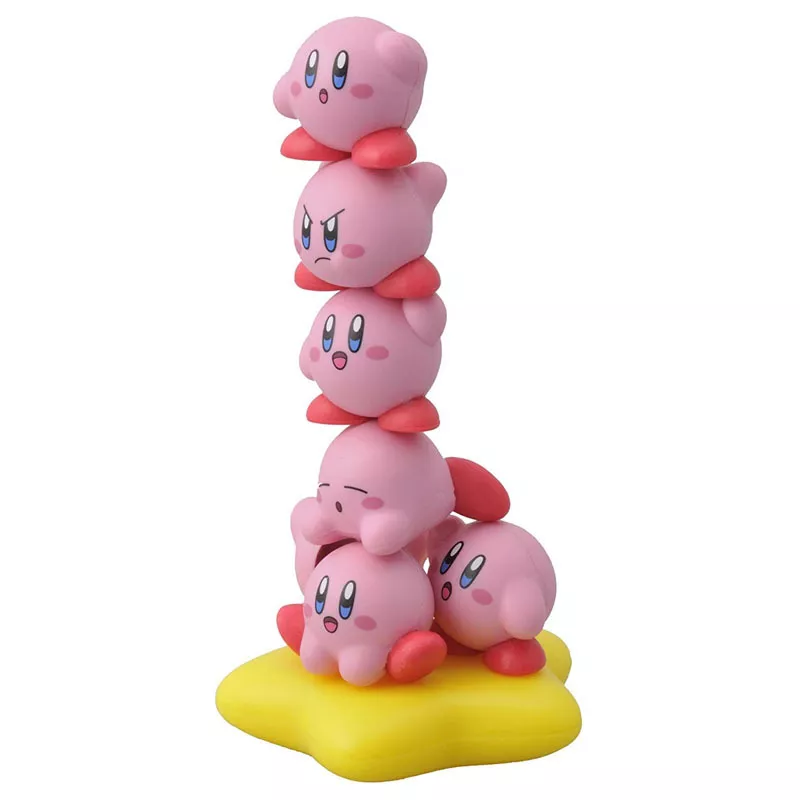 Action Figure Kirby conjunto rosa, conjunto de brinquedos decorativos de fantasia dee doo de kirby, brinquedo fofo de presente para crianças, bonecas decorativas, brinquedos de presente para crianças 3
