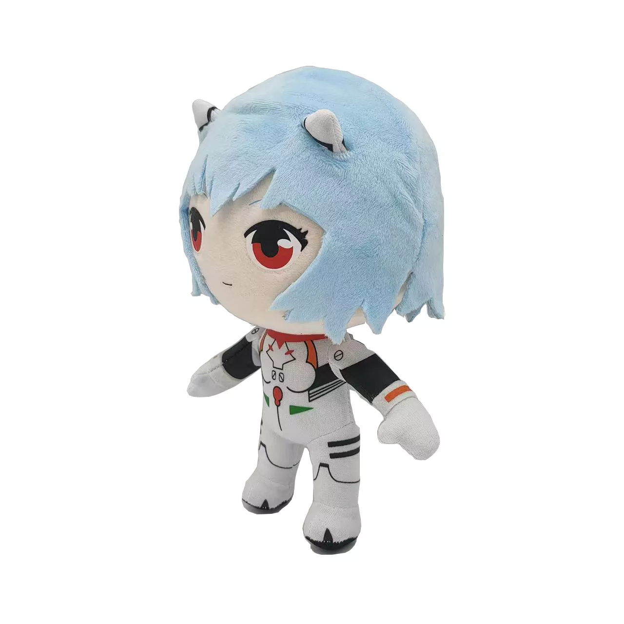 1372431934 Pelúcia Anime Evangelion Rei Brinquedos de pelúcia reflexivos para crianças, brinquedos de pelúcia de anime kawaii rei, presente de natal e aniversário para crianças de 20cm