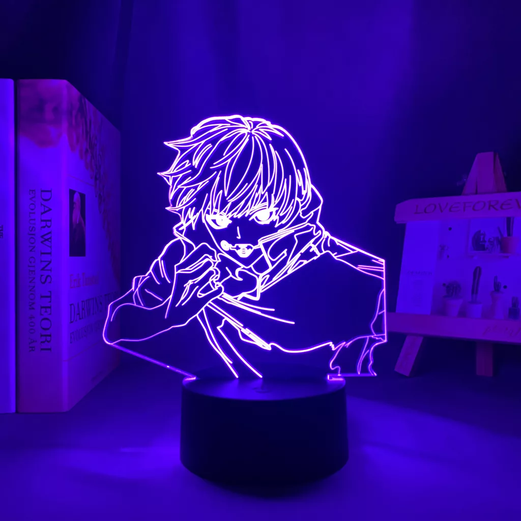 1394511200 Luminária Toge Inumaki Anime lâmpada noturna led, luz noturna para presente de aniversário, lâmpada noturna toge inumaki