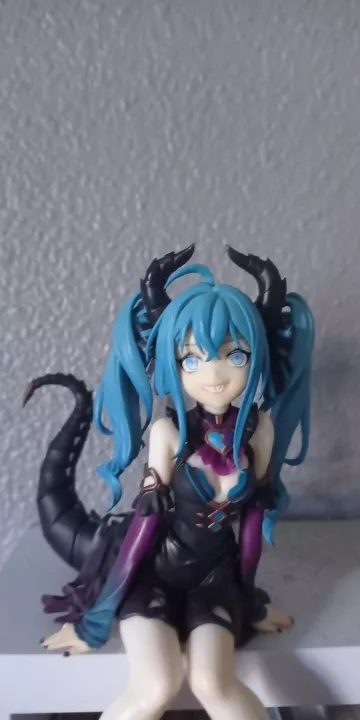 1417054187 Action Figure 14cm anime hatsune miku figura kawaii pouco demon ver ação estatueta meninas collectable pvc modelo brinquedos para crianças ornamentos de mesa