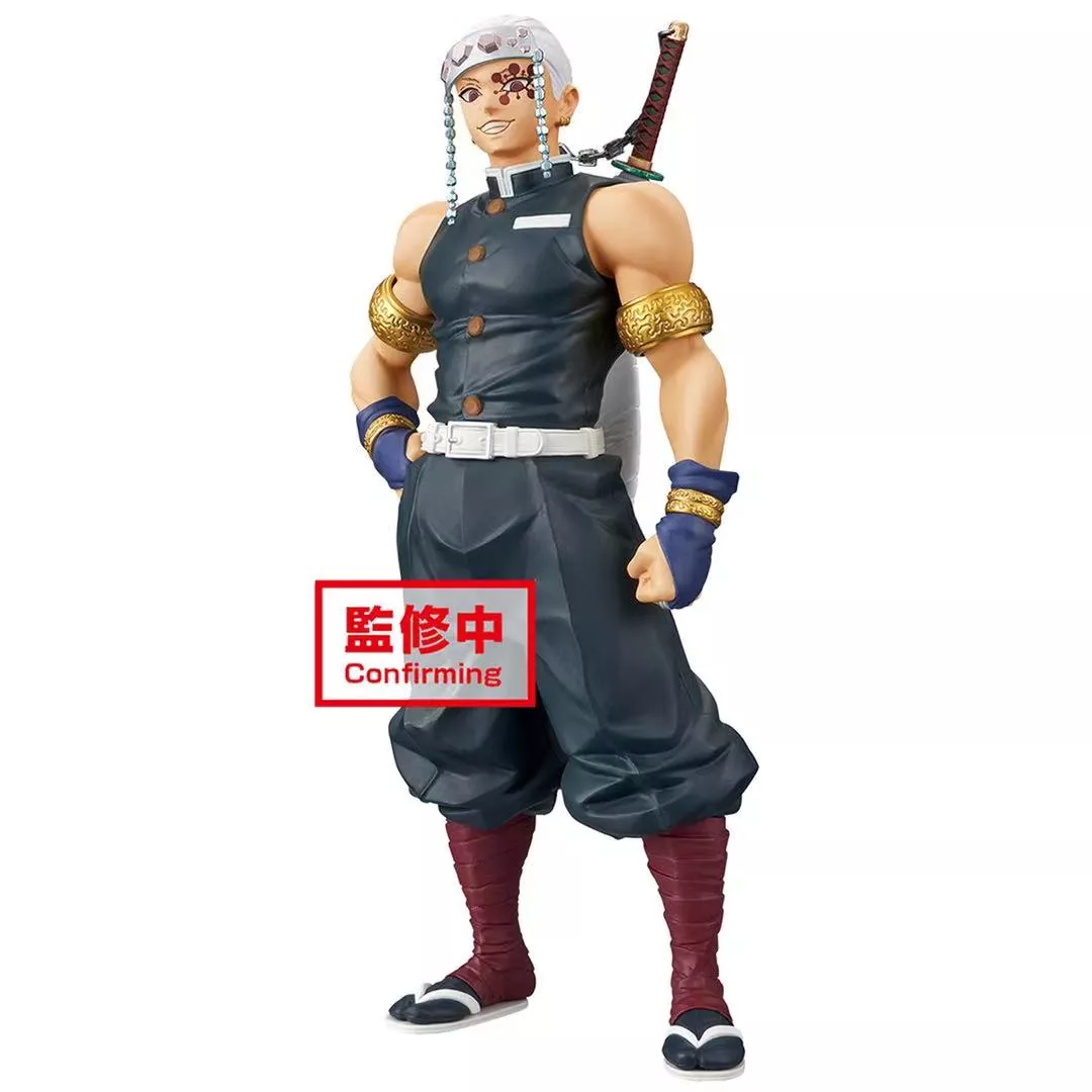 Action Figure Anime Demon Slayer rengoku kyoujurou uzui tengen figura pvc ação modelo brinquedos anime 1