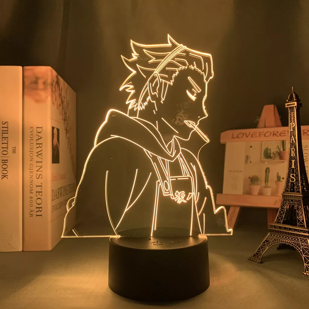 1519556298 Luminária Haikyuu luz de noite keishin para decoração de quarto, luz noturna para crianças, presente de aniversário e mangá, lâmpada 3d