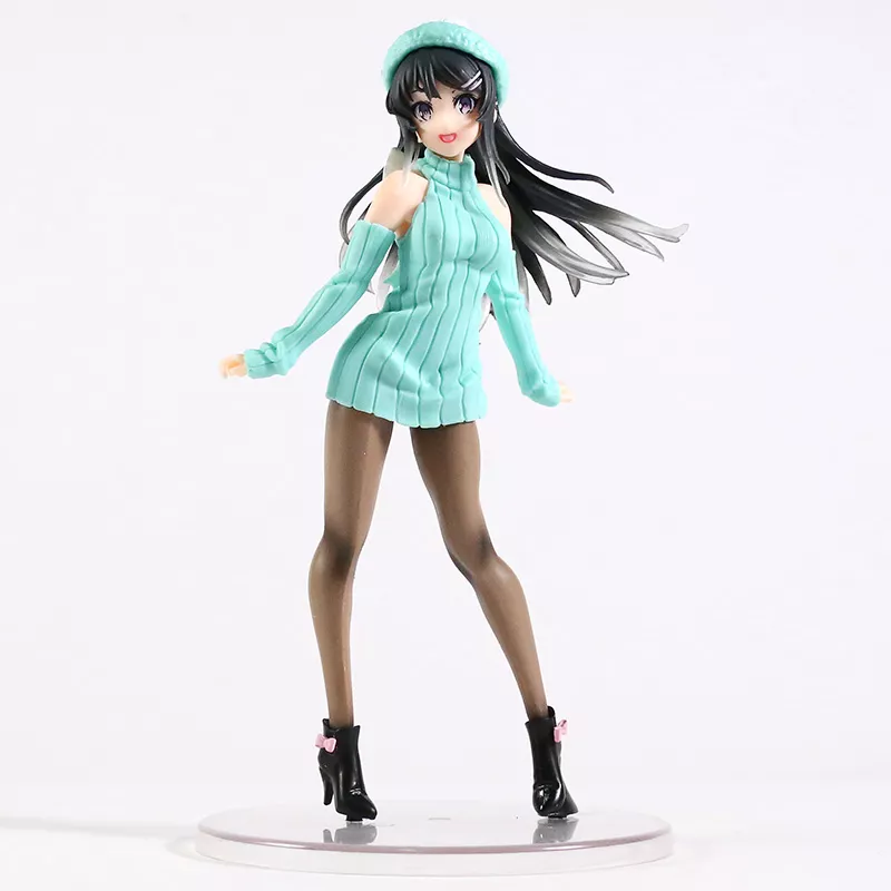 1543893139 Action Figure Anime Seishun buta yarou wa sakurajima mai ver. Figura collectible anime sexy beleza modelo de brinquedo