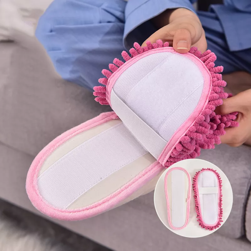 1602356969 Pantufas unissex de desenho animado, chinelo de limpeza para casa com urso de gato removível