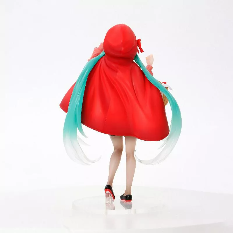 Action Figure Vocaloid hatsune miku figura de ação pouco vermelho equitação capa conto de fadas série 22cm anime boneca modelo brinquedos 1