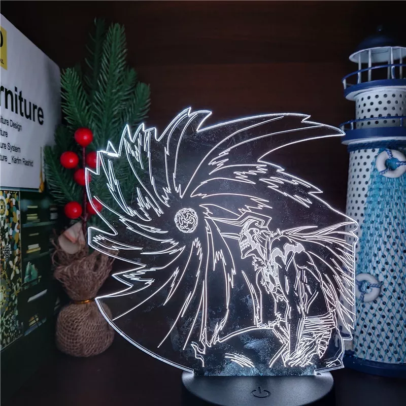 1696379919 Luminária Bleach Anime lâmpada led noturna kurosaki ichban kai 3d, lâmpada de mesa para decoração da casa
