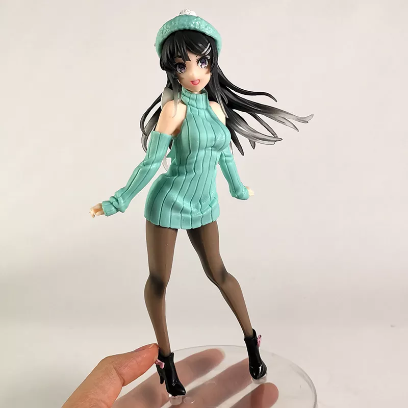 1802258731 Action Figure Anime Seishun buta yarou wa sakurajima mai ver. Figura collectible anime sexy beleza modelo de brinquedo