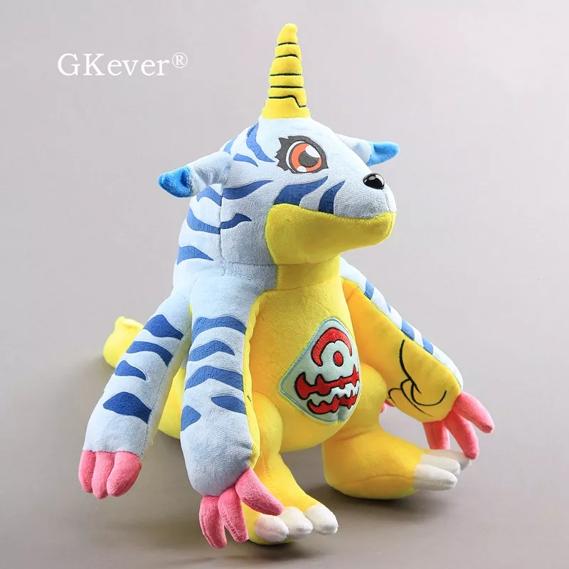 Pelúcia Digimon anime Gabumon figura brinquedo de pelúcia bonecas bonito colorido macio animais de pelúcia 13 1