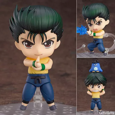 Action Figure Nendoroid Anime 10cm yuyu hakusho yuusuke urameshi 1221 # nova figura de ação pvc coleção modelo brinquedos para o presente de natal 2