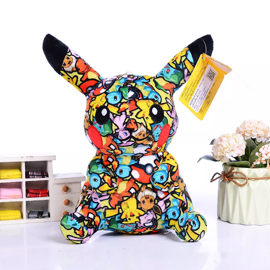 Brinquedo Pokémon de pelúcia infantil, boneca Kawaii Porygon, anime dos  desenhos animados, boneca de pelúcia macia, decoração do quarto, presentes  de aniversário, 20cm