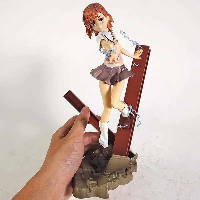 1826158177 Action Figure Anime A Certain Scientific Railgun misaka mikoto 1/7 escala figura de pvc modelo colecionável