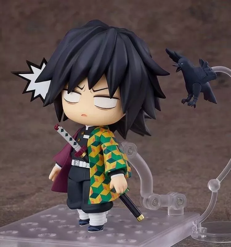 1829350077 Action Figure Nendoroid Anime 10cm demon slayer tomioka giyuu 1408 figura de ação brinquedos coleção boneca presente natal com caixa