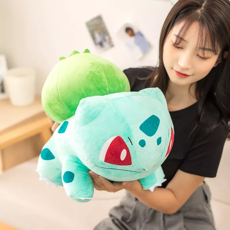 Pelúcia Pokemon Gigante Bulbassauro Tamanho grande bulbasaur brinquedo de pelúcia pokemoned kawaii pikachued boneca travesseiro presentes para crianças 2