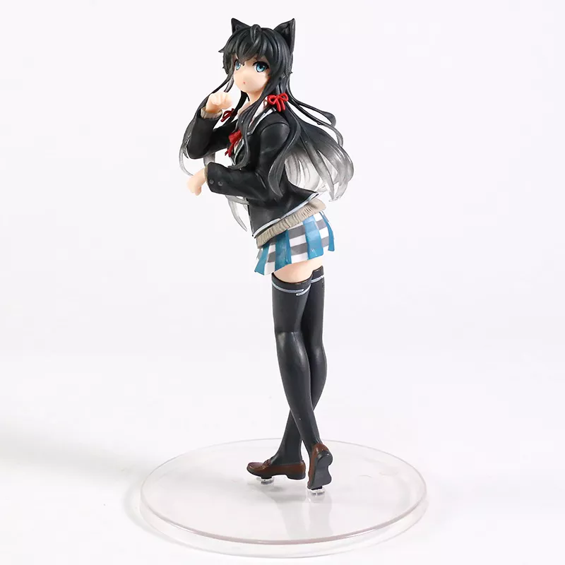 Action Figure Anime My Romantic Teenage Comedy Snafu yukino yukinoshita gato orelha uniforme ver figura collectible anime sexy beleza modelo de brinquedo 2