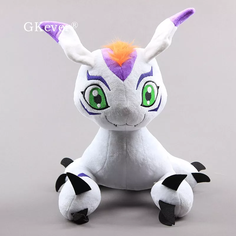 Pelúcia Digimon Gomamon brinquedo bonito dos desenhos animados figura macio enchido bonecas 30*28 cm presente das crianças 1