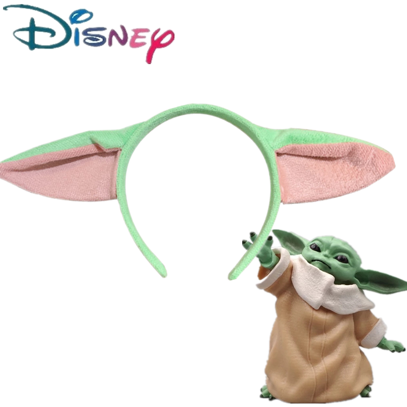 1875499833 Tiara Disney bebê yoda mandalorian bandana elástico plushy acessórios de cabelo star wars anime figura cosplay alienígena cabelo banda crianças presente