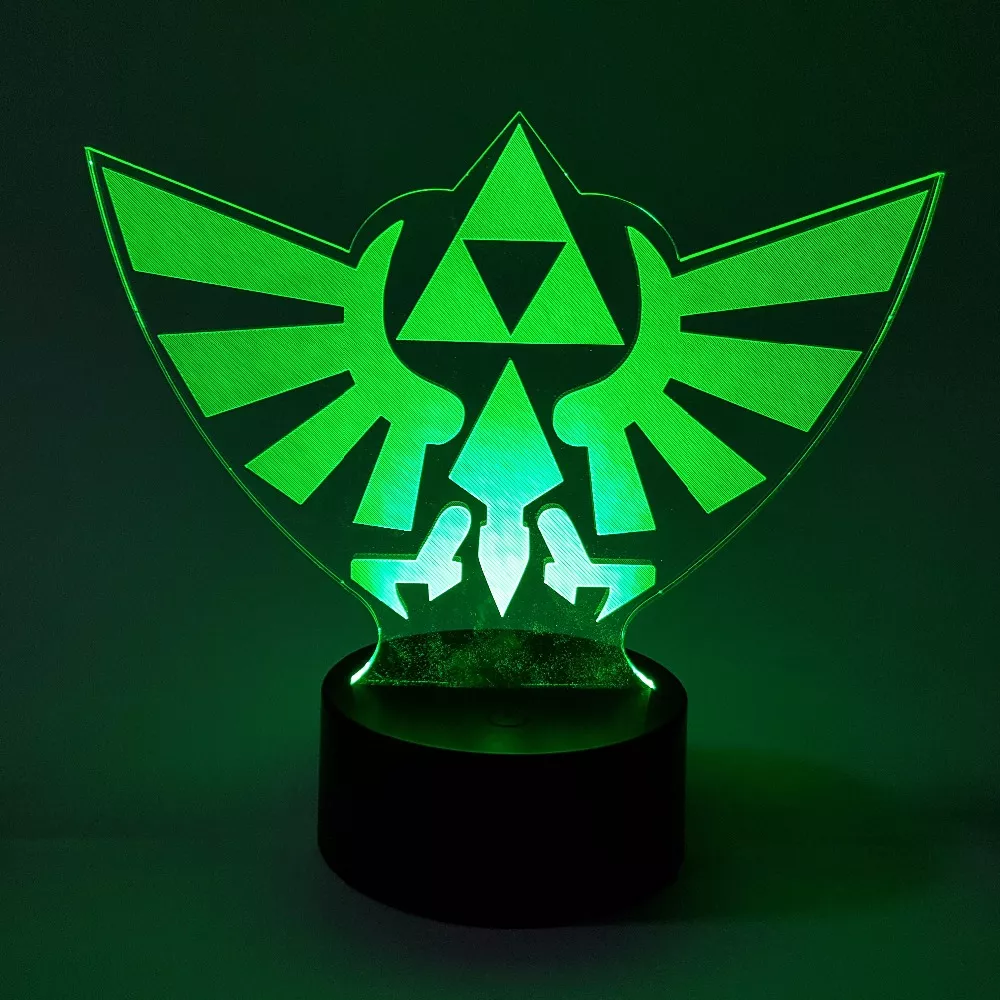 1918227848 Luminária Zelda ilusão visual 3d luz noturna rgb, figura de ação que muda de cor, anime, jogo respiração do selvagem