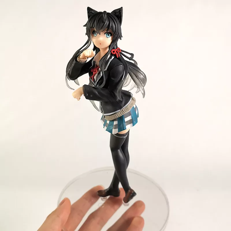 1963033757 Action Figure Anime My Romantic Teenage Comedy Snafu yukino yukinoshita gato orelha uniforme ver figura collectible anime sexy beleza modelo de brinquedo