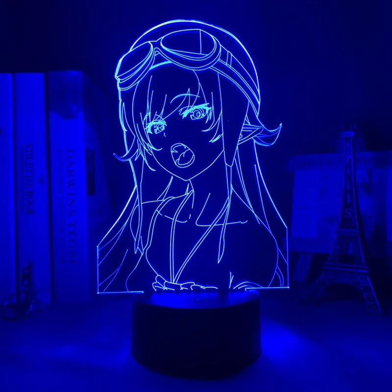 1963663753 Luminária Bakemonogatari Anime luz noturna led anime para decoração de quarto, shinobu ishino luz noturna colorida manga 3d