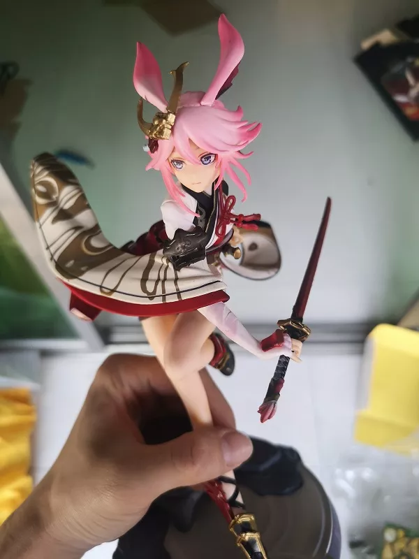 Action Figure Anime game honkai impact 3rd sakura yae herético miko, figura de ação das meninas sexy brinquedos para crianças estátua t30 1