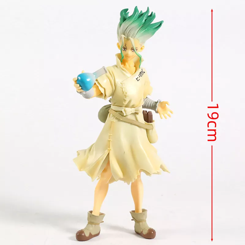 199764607 Action Figure Dr. Stone colecionável senku ishigami, em pvc, modelo de brinquedo