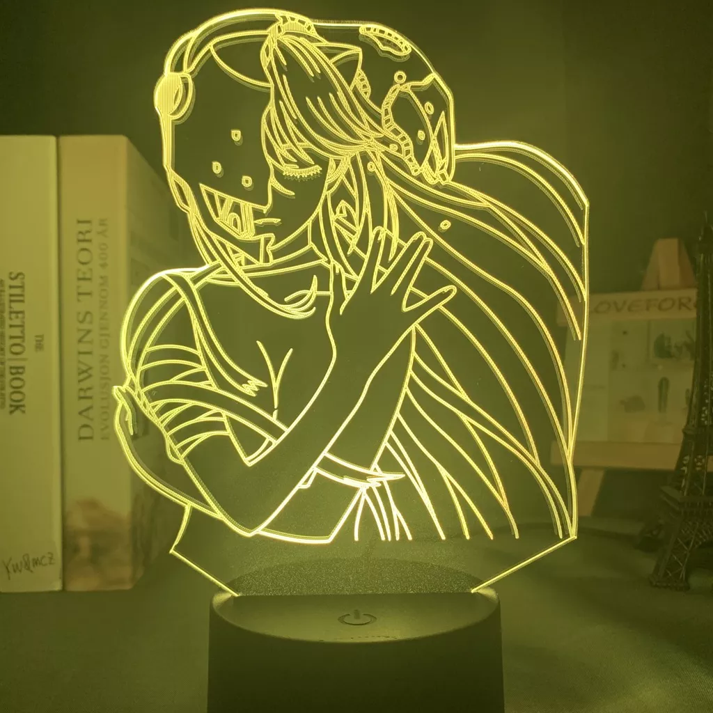 Luminária Elfen Lied Anime lâmpada noturna de led acrílica, personagem de mesa 3d para crianças, quarto, decorativo, luz noturna, presente 2