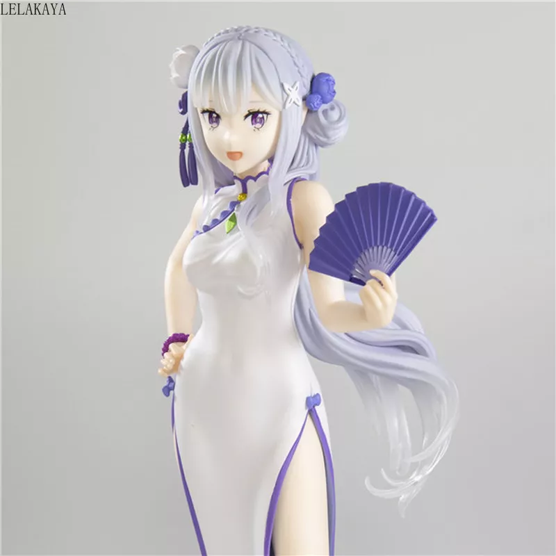 Action Figure Anime Re Zero Starting Life in a New World vestido de alemanha dragão Coleção de bonecos de pvc, modelo de brinquedos para presente 1