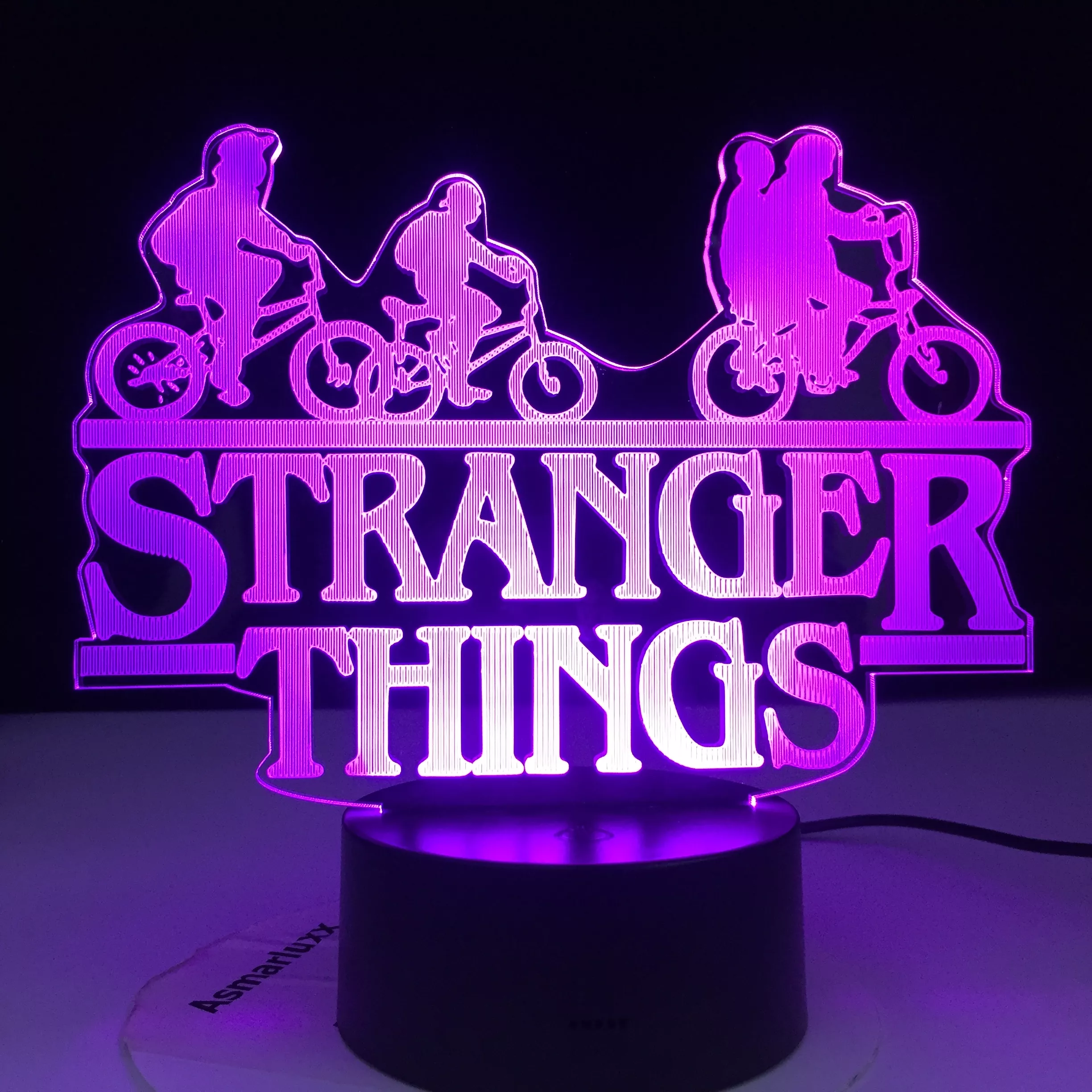 Luminária Stranger Things tv série led night light 7 cores mudando sensor de toque quarto nightlight candeeiro mesa melhor presente 6