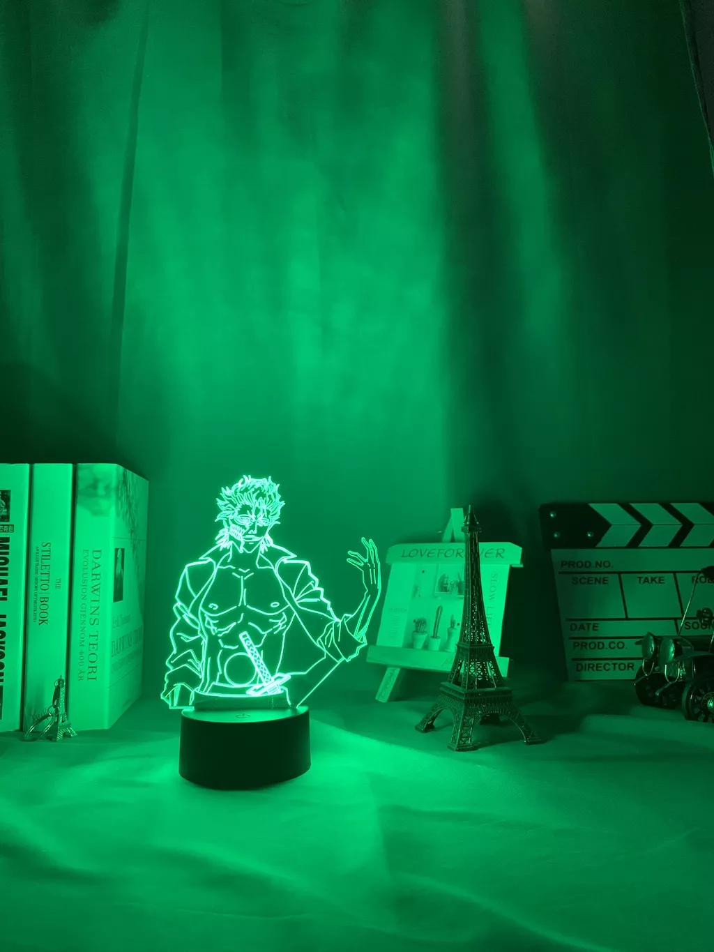 2063953313 Luminária Bleach Anime lâmpada noturna de led acrílico cor branco, anime bleach mmjow jaegparte de cima, luz noturna para decoração de quarto, presente lixívia, luminária 3d neon