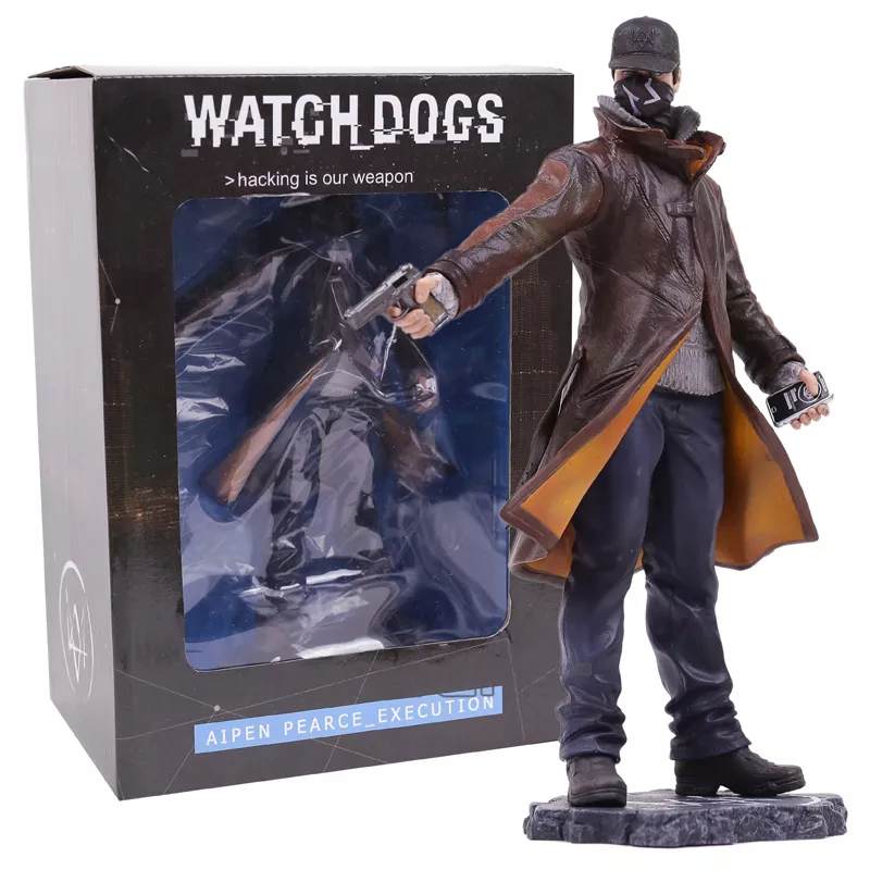 Action Figure Watch_Dogs Game aiden pérola aplicação figura pvc modelo colecionável 23cm 1